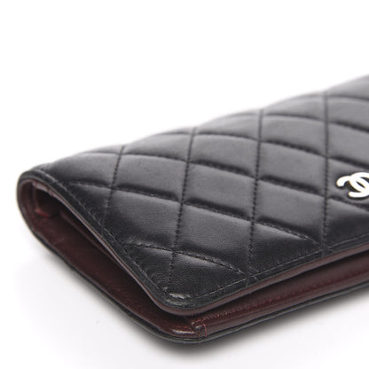 Chanel Lambskin Quilted Yen Wallet Black 11 of 14