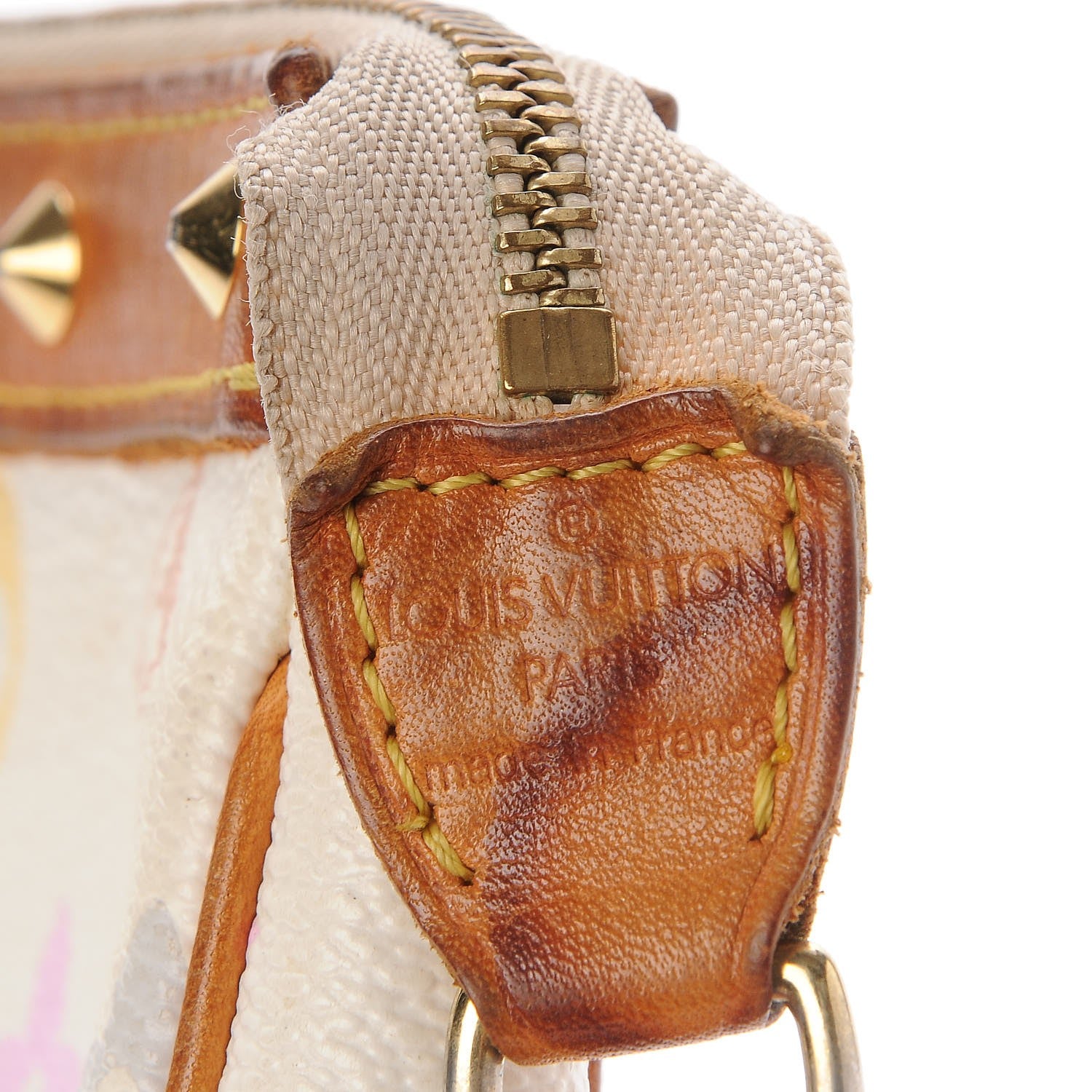 Louis Vuitton Monogram Multicolor Pochette Accessories White 12 of 13
