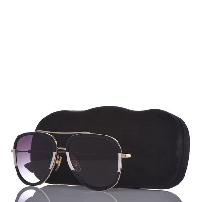 Gucci Aviator Sunglasses GG0062S Black White 7 of 7