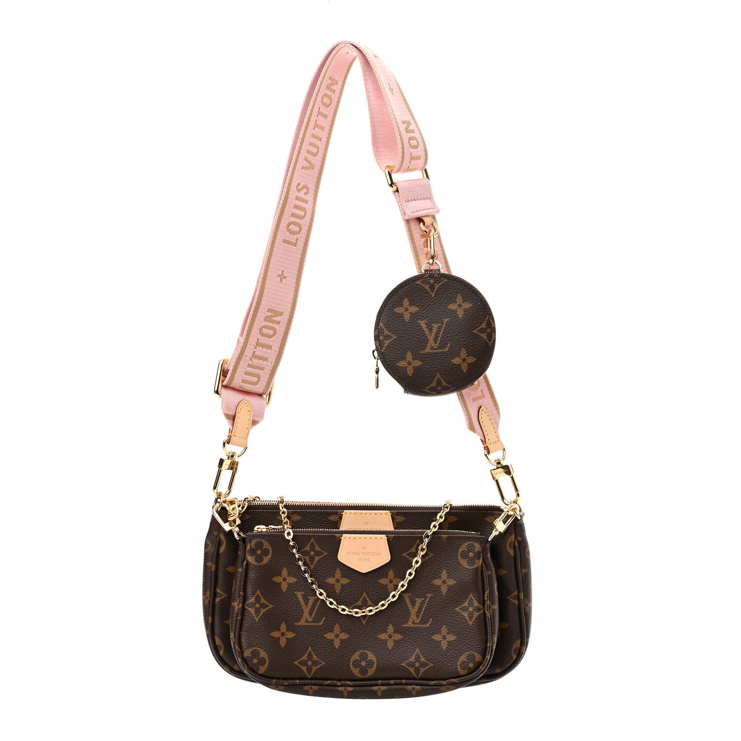 Monogram Multi Pochette Accessories Rose Clair