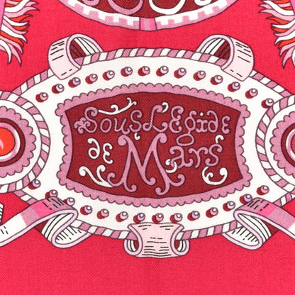 Hermes Cashmere Silk Sous L'Egide De Mars Shawl 140 3 of 4