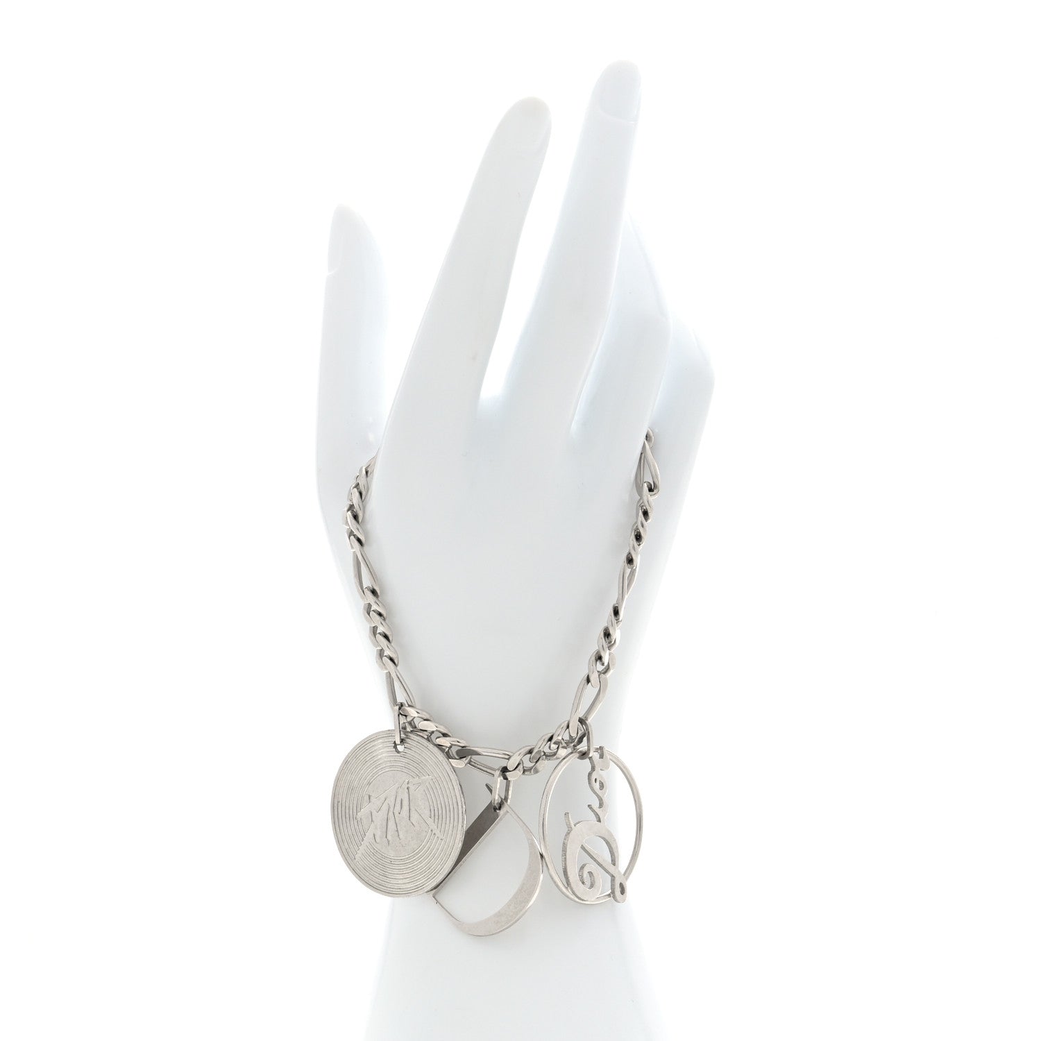 Christian Dior Metal Charm Bracelet Silver 2 of 4