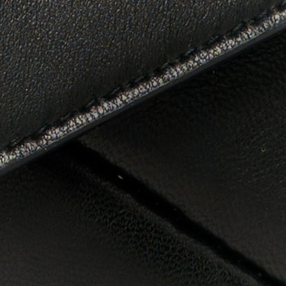Saint Laurent Lambskin Small Cassandre Envelope Pouch Black 8 of 8