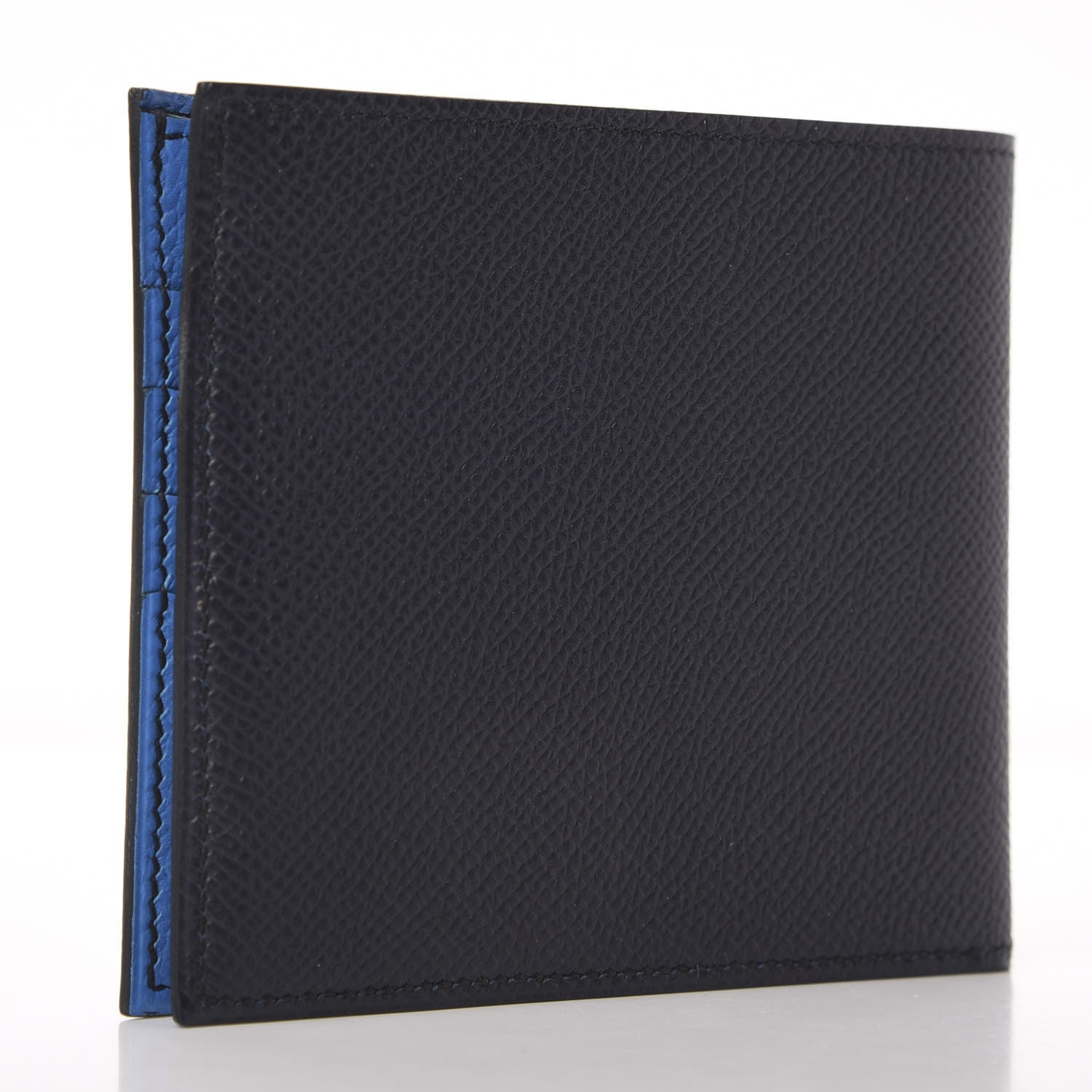 Hermes Epsom MC2 Copernic Compact Wallet Bleu Indigo Bleu Paradis 3 of 7