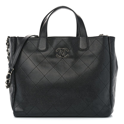 Chanel Caviar Stitched Medium Lady Coco Shopping Tote Black 1 of 10