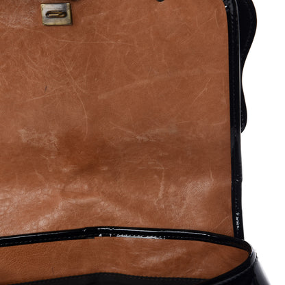 Fendi Nappa Patent B Bag Osso Black 9 of 16