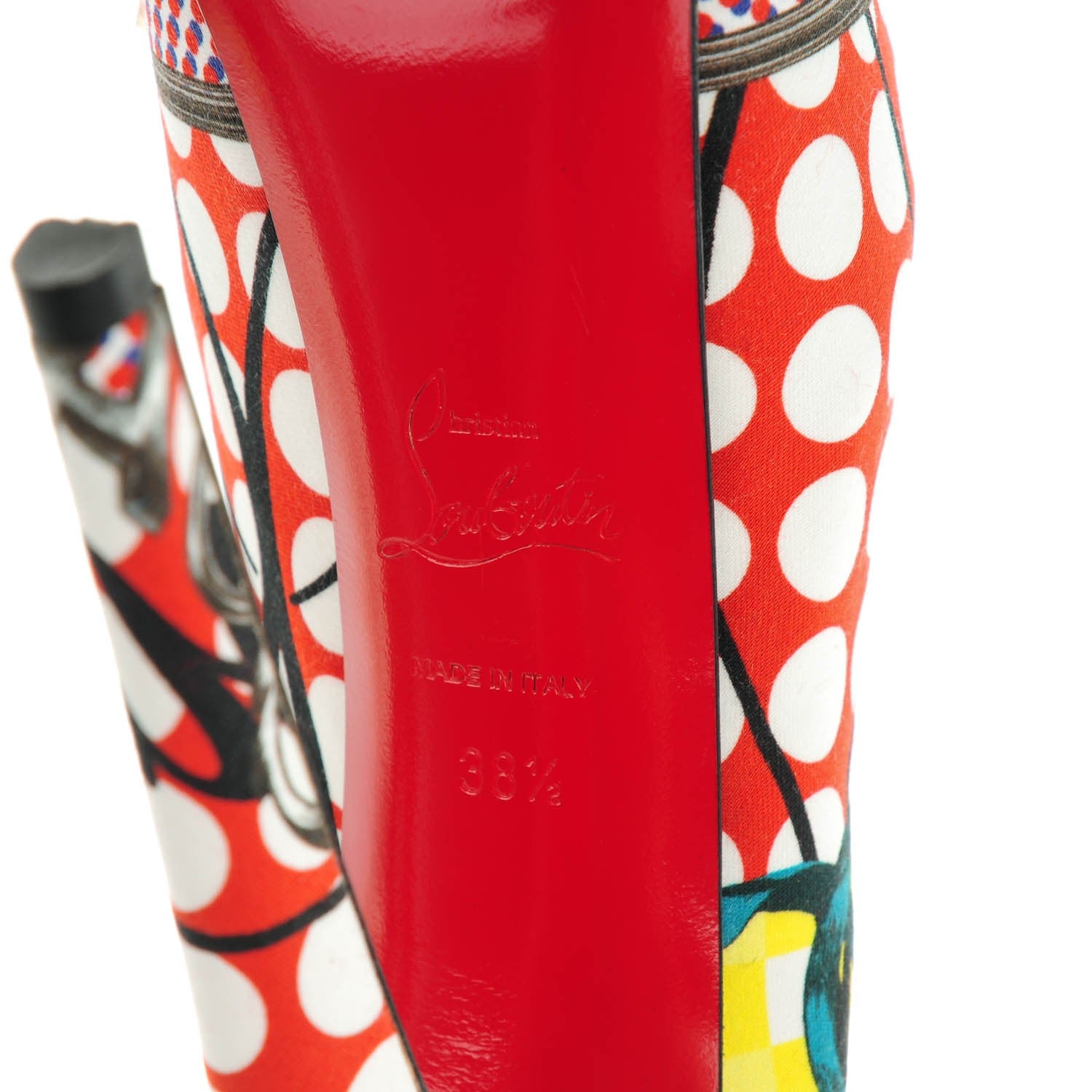Christian Louboutin Fabric Loubi Print Daffodile 160 Pumps 38.5 Multicolor 6 of 8