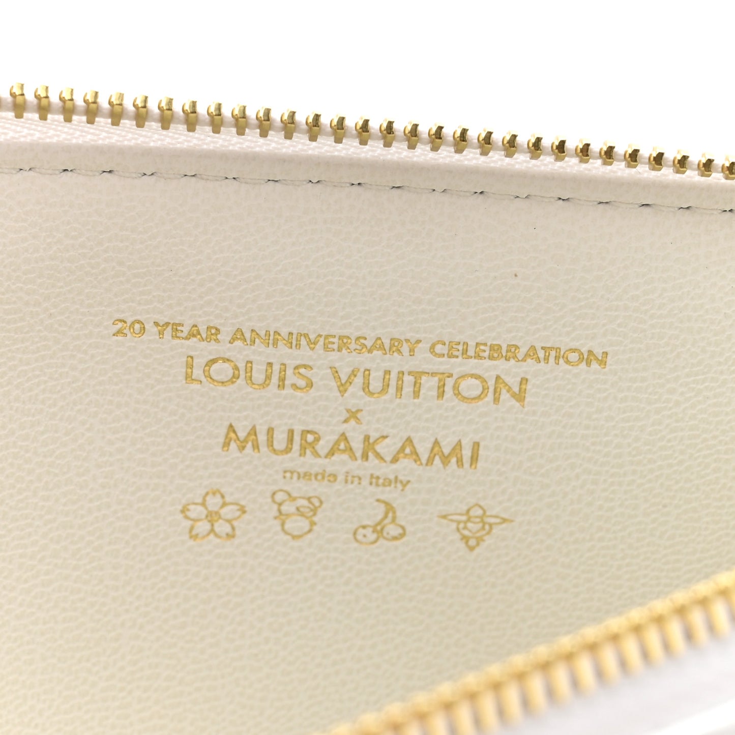 LV x TM Lambskin Embossed Monogram Coussin PM White Multicolor