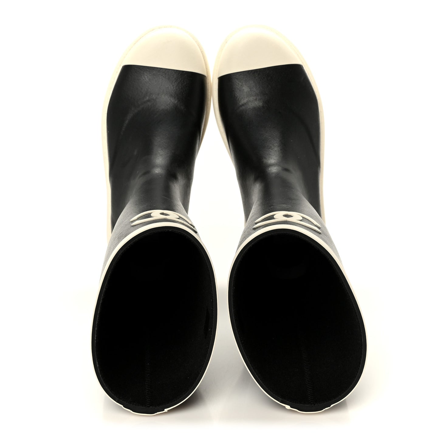 Caoutchouk CC High Boots 37 Black White