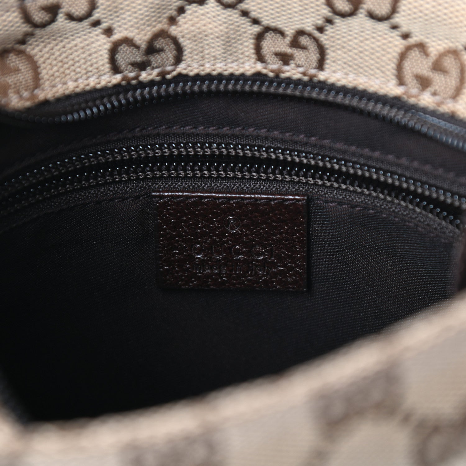 Gucci Monogram Web Small Flat Messenger Bag Brown 6 of 9