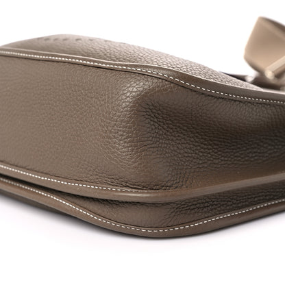 Hermes Taurillon Clemence Evelyne III GM Etoupe 9 of 10