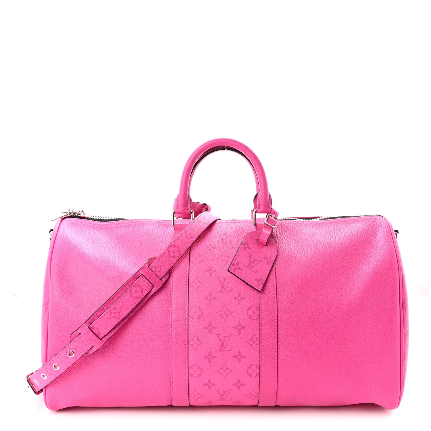 Louis Vuitton Taigarama Keepall Bandouliere 50 Fuchsia 1 of 8