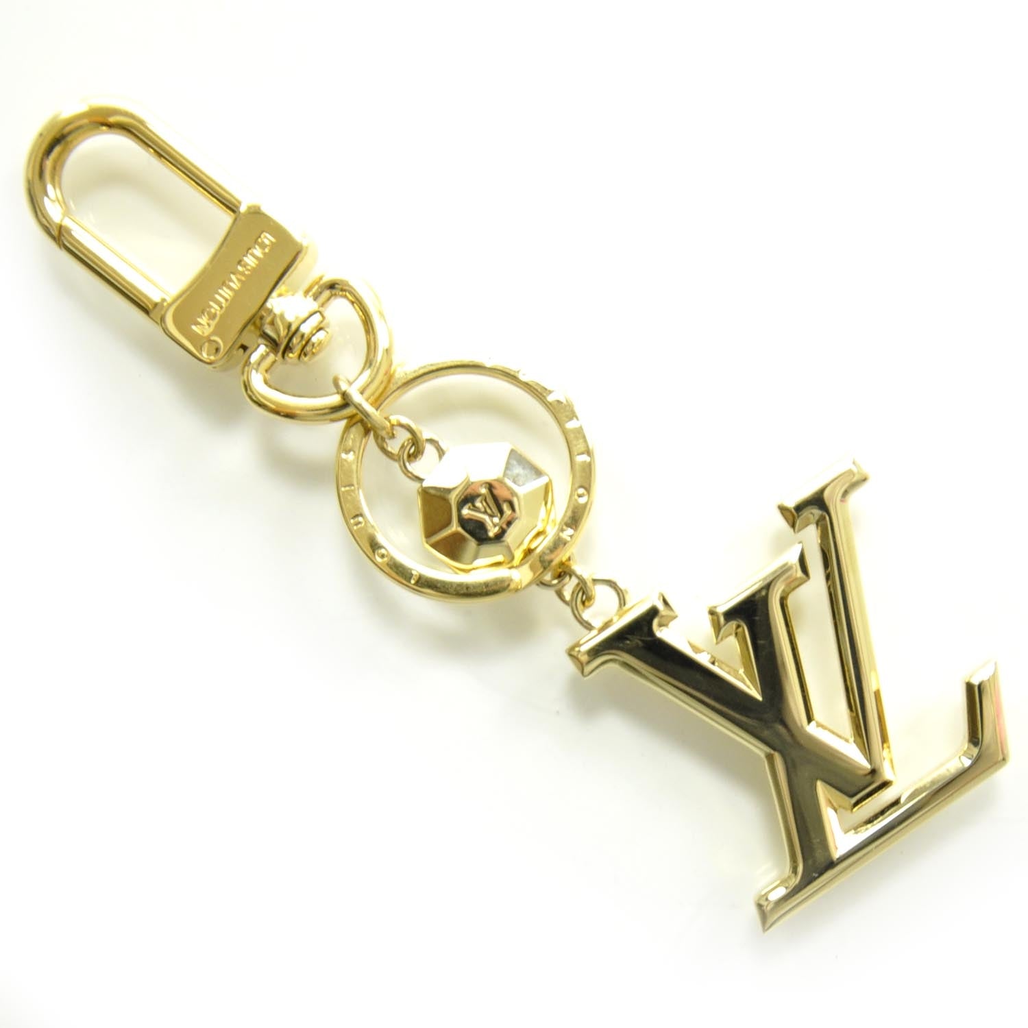 Louis Vuitton LV Facettes Key Holder Gold 1 of 4