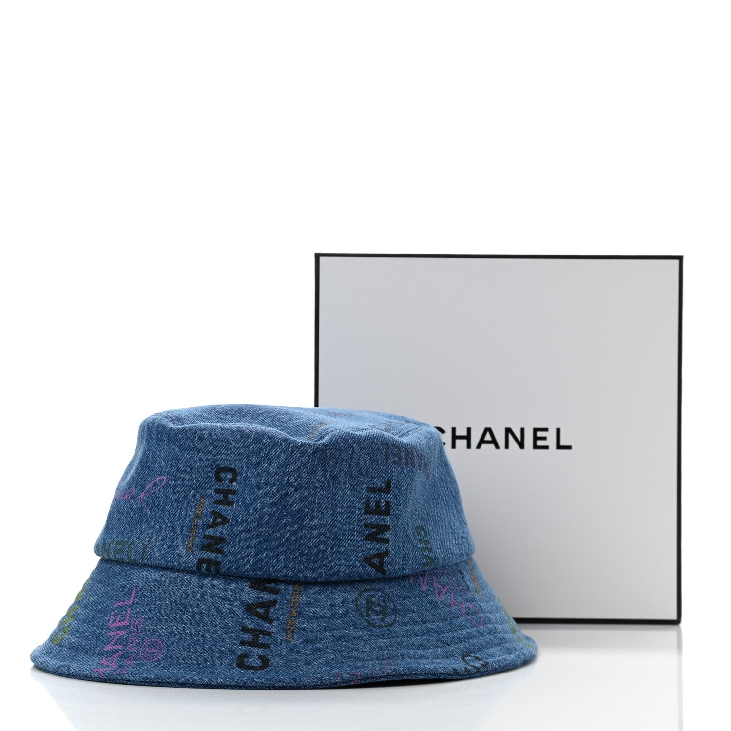 Chanel Denim Mood Cloche Bucket Hat S Blue 8 of 8