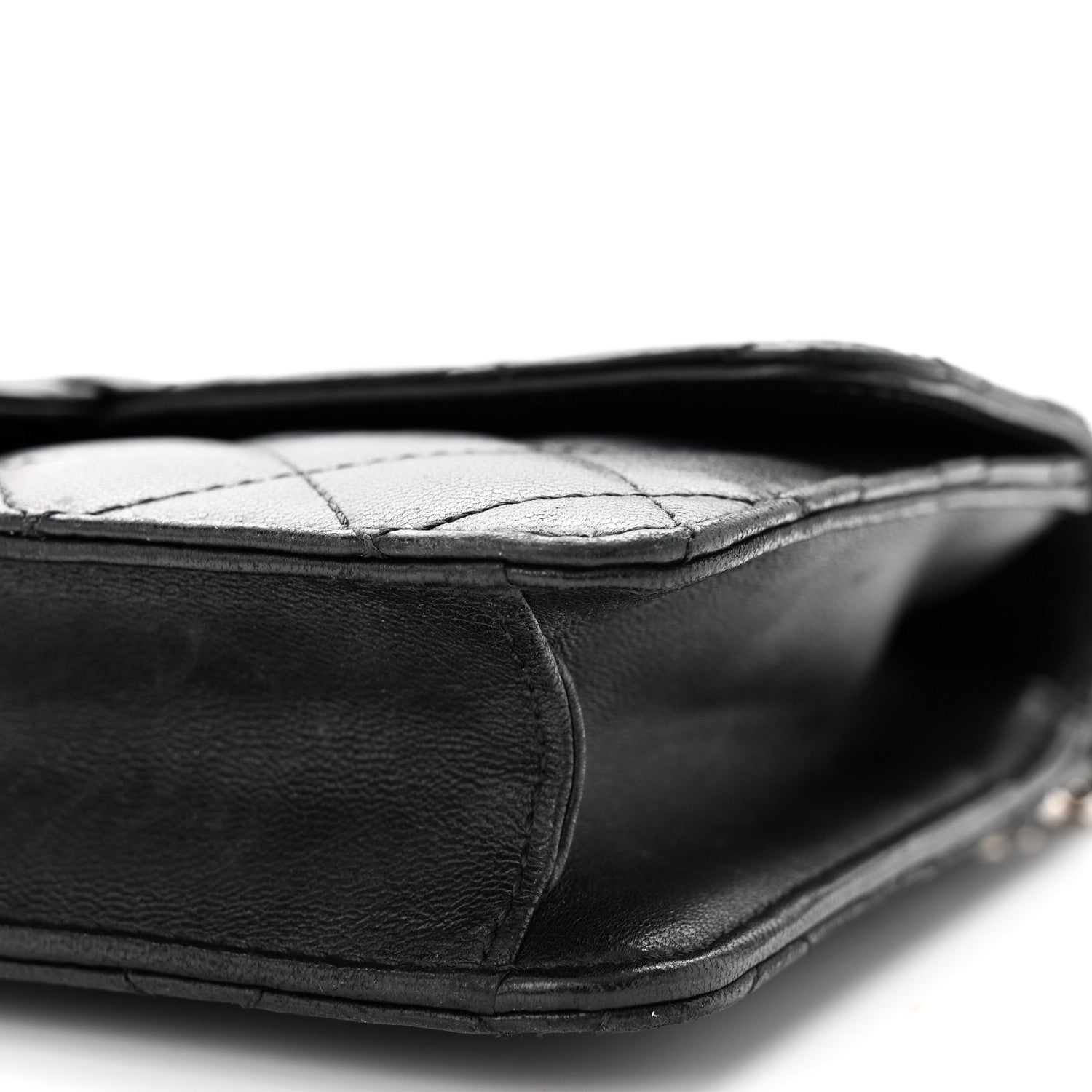 Chanel Lambskin Quilted Medium Crossing Times Flap Black 10 of 15