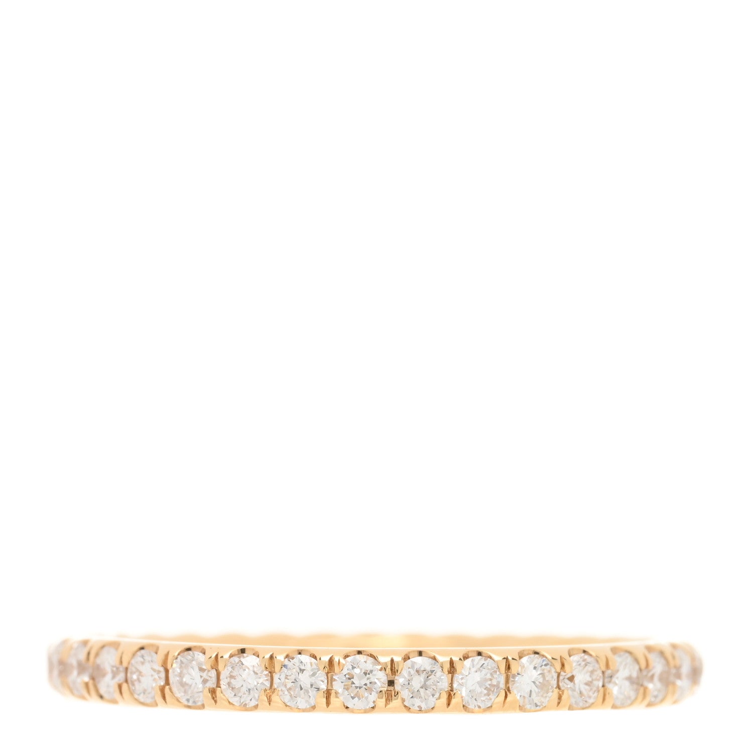 David Yurman 18K Yellow Gold Diamond 1.8mm Eden Partway Wedding Band Ring 54 7 1 of 4