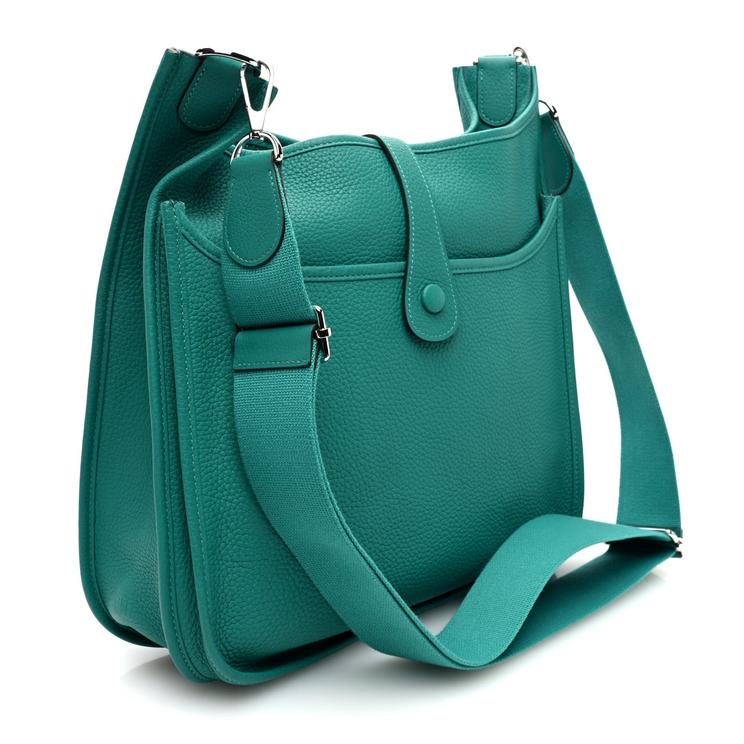 Hermes Taurillon Clemence Evelyne III GM Vert Verone 3 of 10