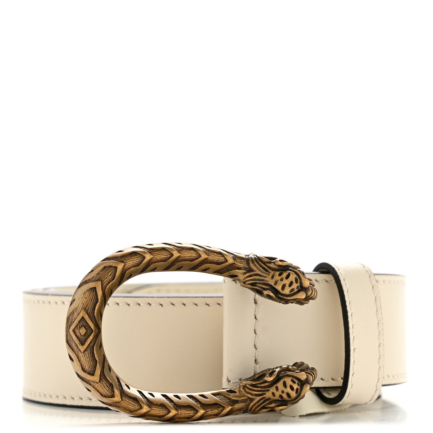 Gucci Calfskin Dionysus 30mm Belt 95 38 Mystic White 1 of 7