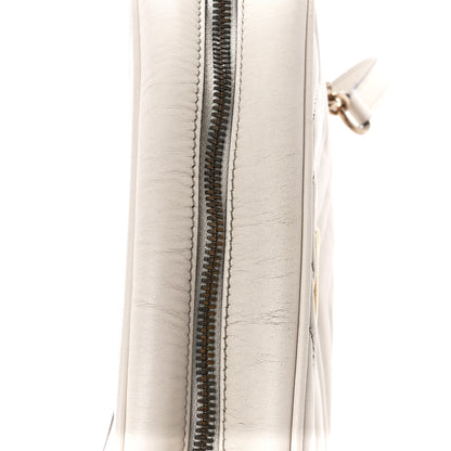 Gucci Calfskin Matelasse Small GG Marmont Chain Shoulder Bag White 13 of 13