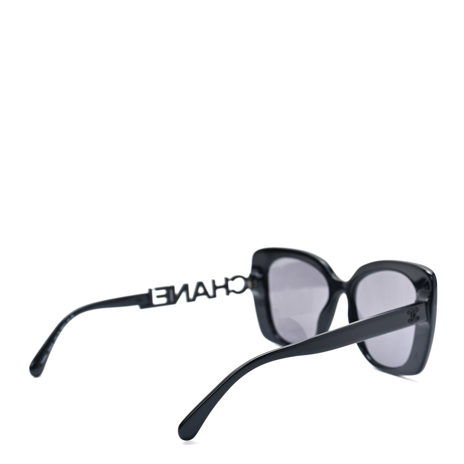 Chanel Acetate Strass Square Sunglasses 5422-B Black 4 of 6