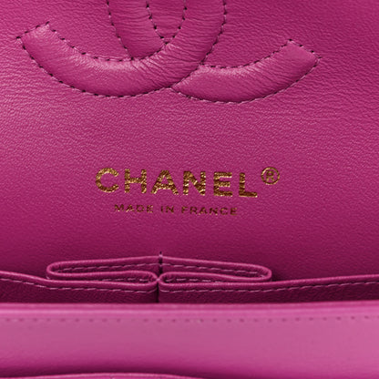 Chanel Lambskin Quilted Small Double Flap Purple 6 of 10