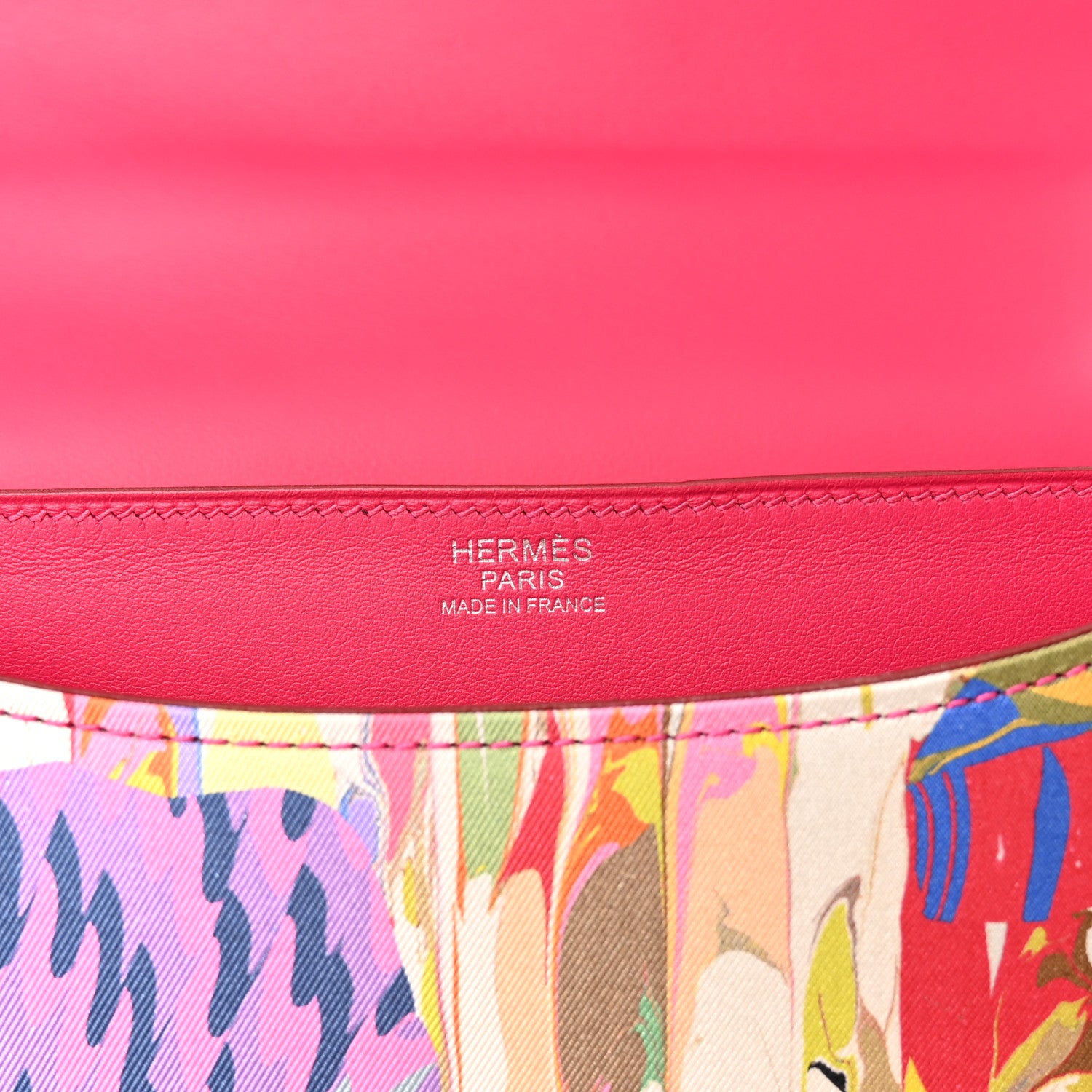 Hermes Swift Silk Marble Printed Constance 24 Rose Azalee Rose Mexico 6 of 10