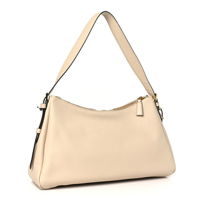 Prada Soft Calfskin Large Aimée Shoulder Bag Travertine 3 of 9