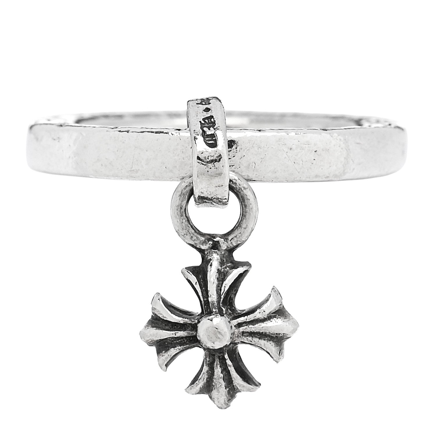 Chrome Hearts Sterling Silver Cross Celtic Charm Ring 51 5.75