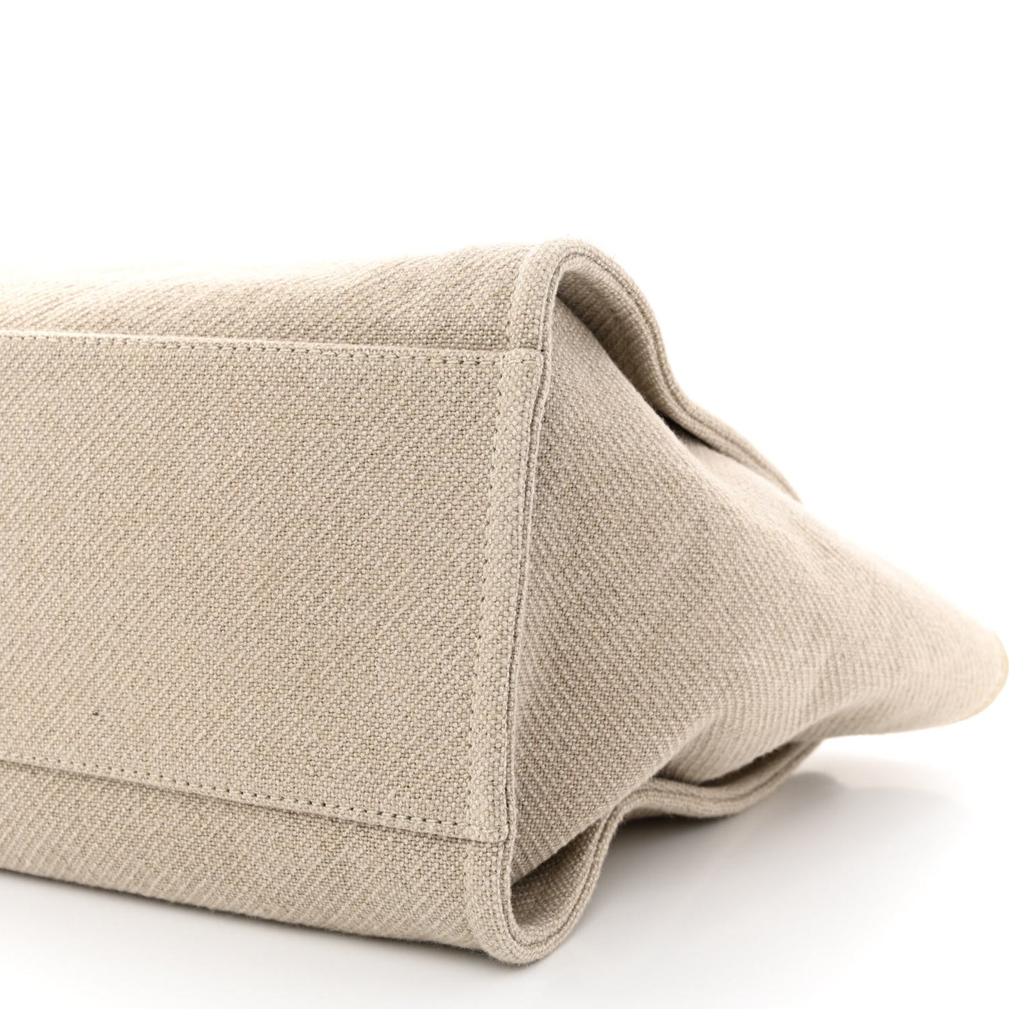 Mixed Fibers Medium Deauville Tote Beige Black