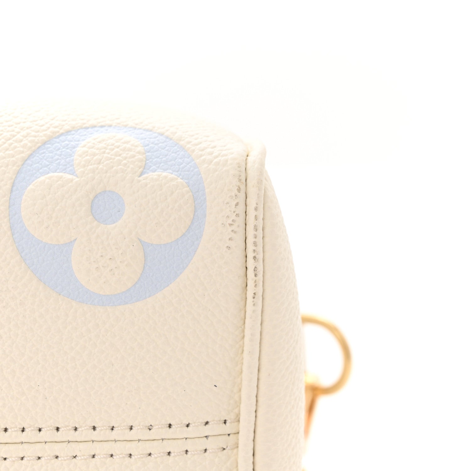 Louis Vuitton Empreinte Monogram Giant Speedy Bandouliere 20 Latte Candy Blue 10 of 11