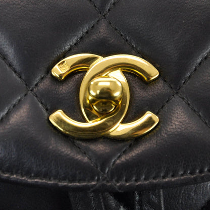 Chanel Lambskin Quilted Backpack Black 6 of 10