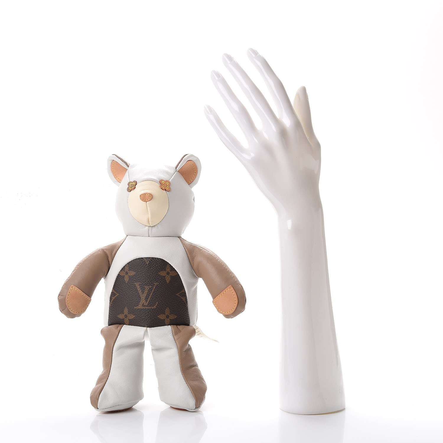 Louis Vuitton Calfskin Monogram Doudou Louis Bear Beige 3 of 15