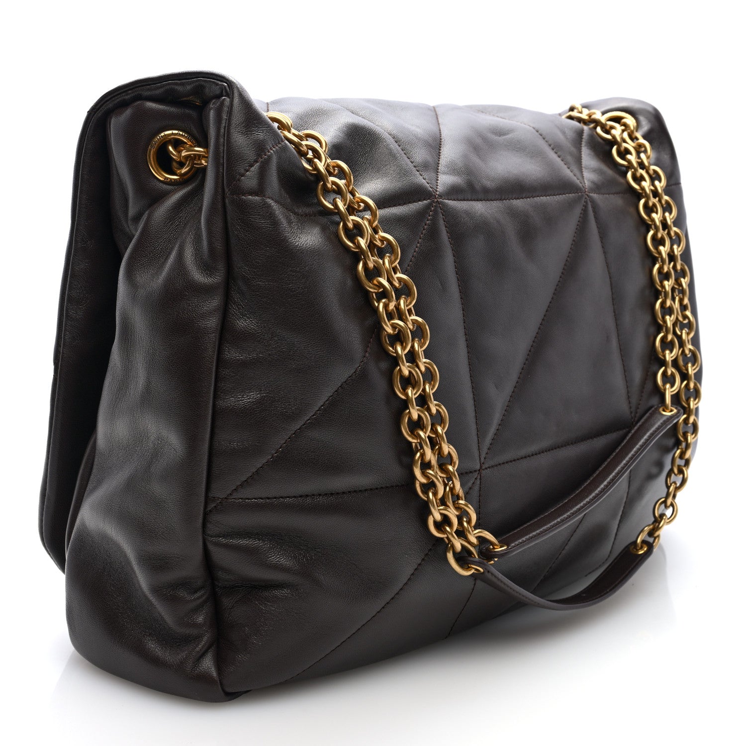 Saint Laurent Lambskin Matelasse Monogram Large Jamie 4.3 Dark Sweet Chocolate 3 of 9