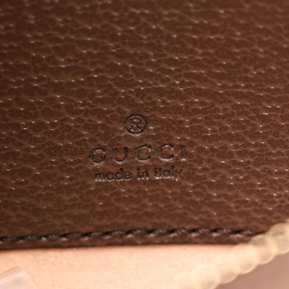Gucci GG Supreme Monogram Textured Calfskin Web Mini Ophidia Half Moon Hobo Beige Ebony New Acero 6 of 11
