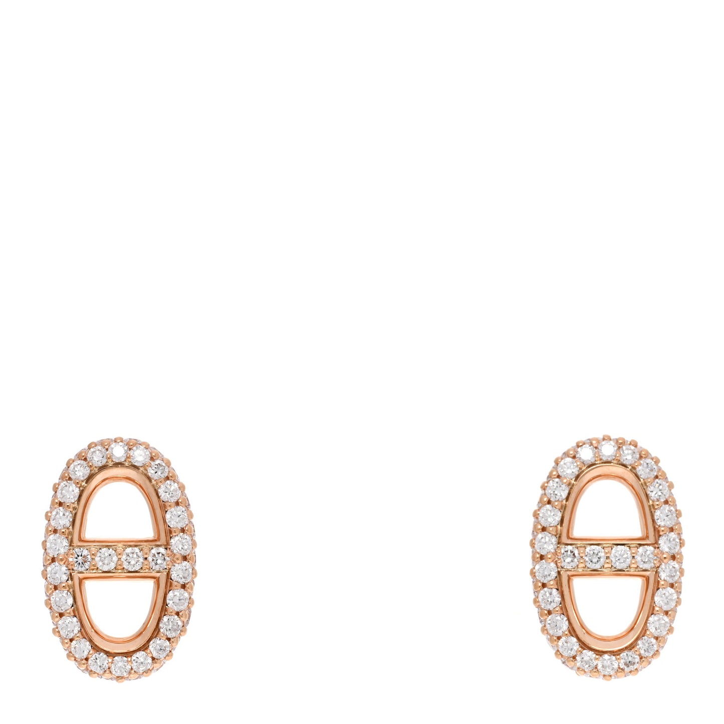 18K Rose Gold Diamond New Farandole Earrings