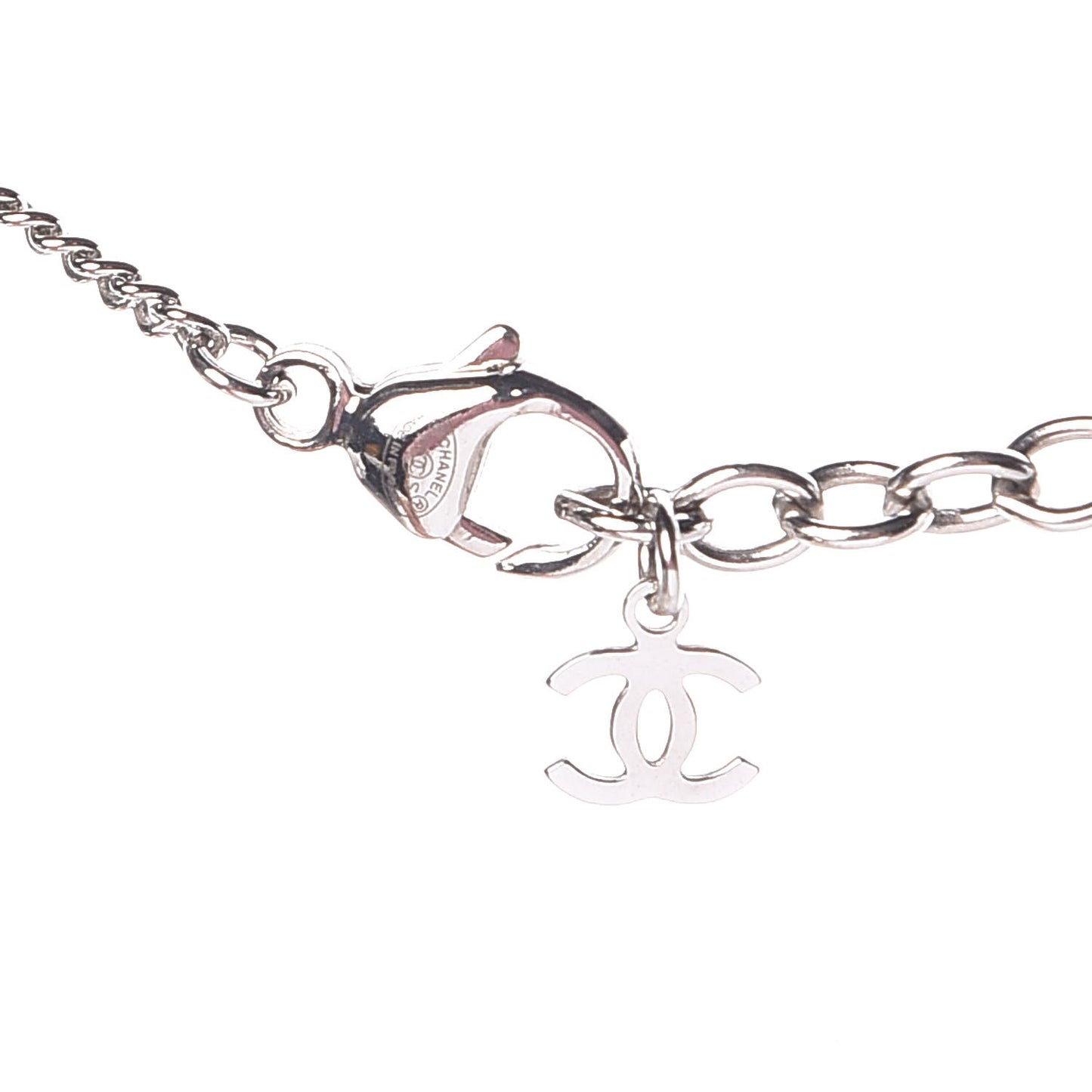 Resin Tweed Votez Coco CC Necklace