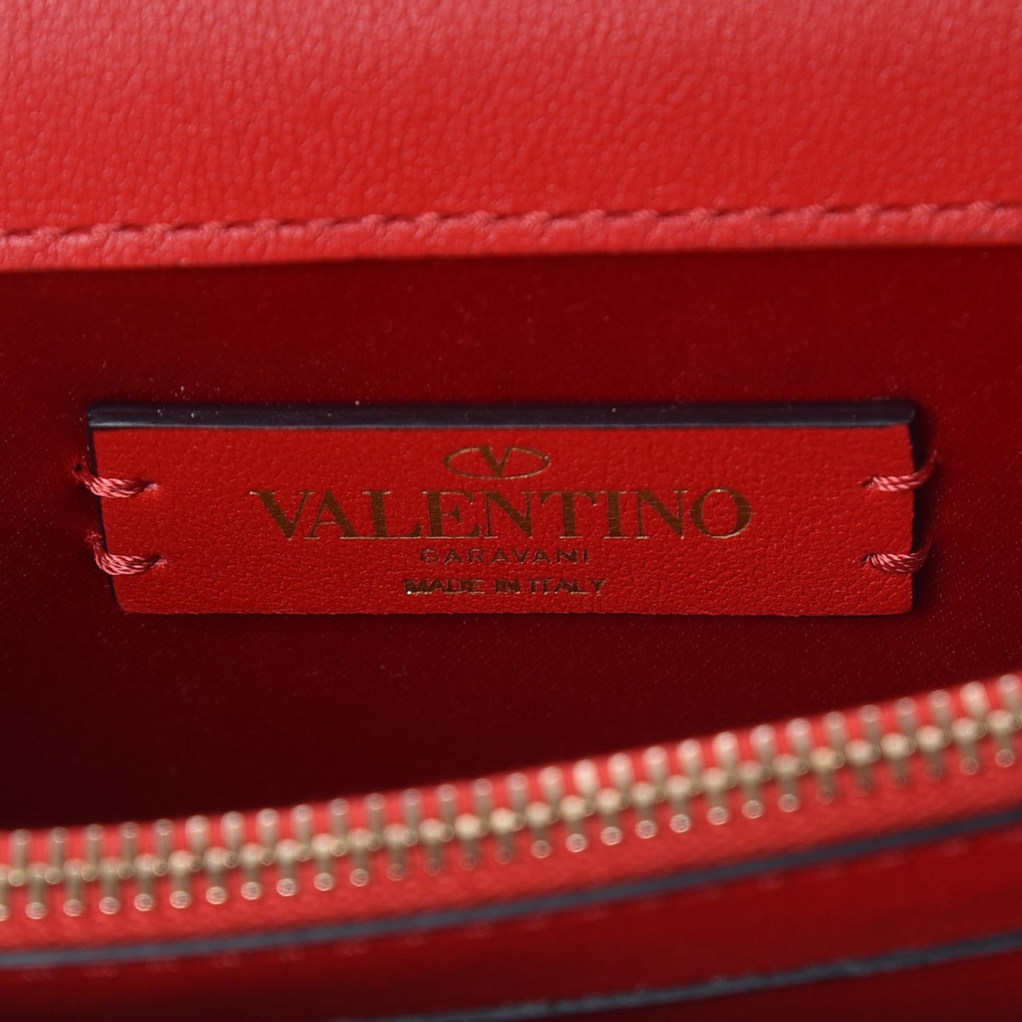 Smooth Calfskin Mini Vring Crossbody Bag Rouge Pur
