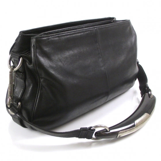 Saint Laurent Leather Vintage Mombasa Hobo Horn Bag 3 of 9