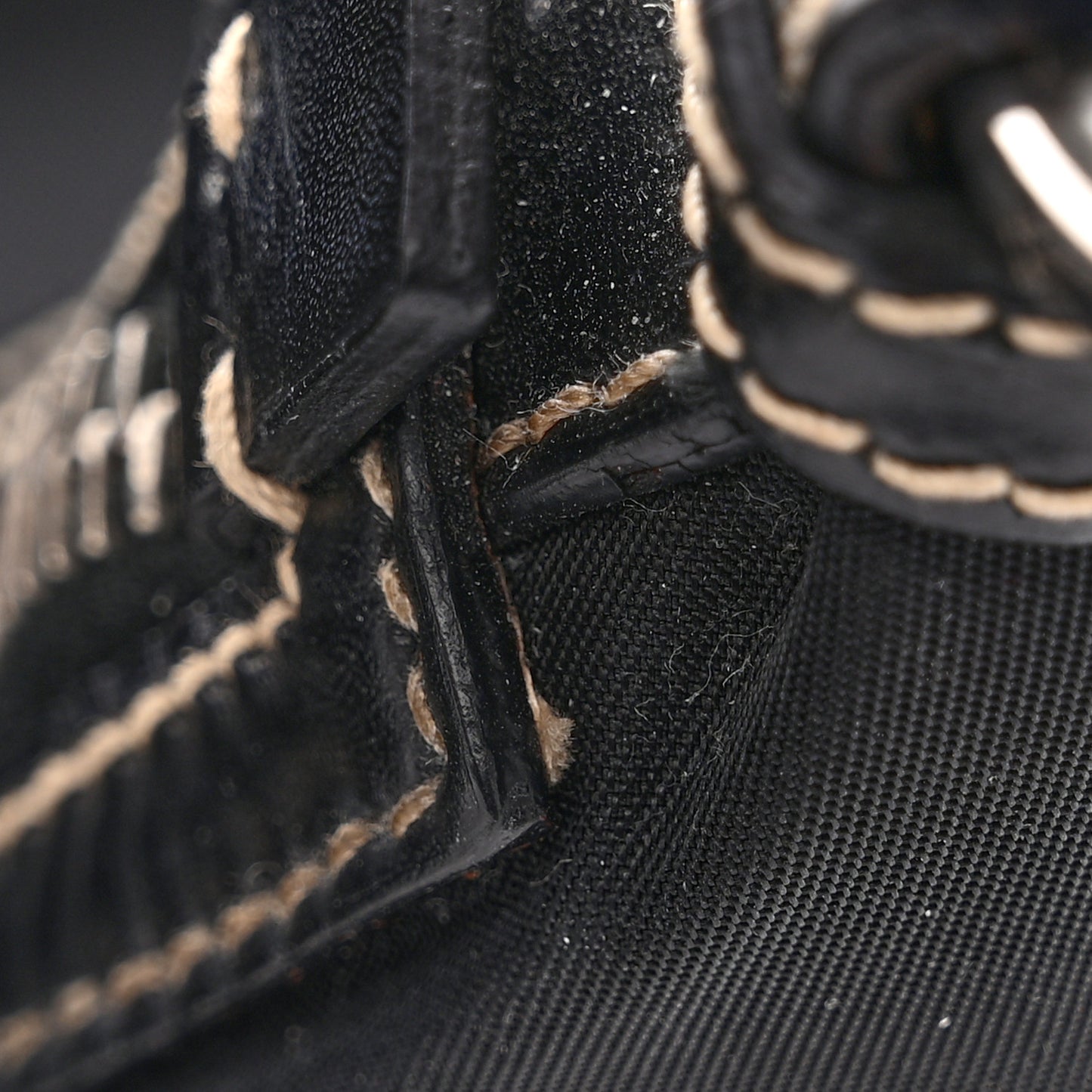 Tessuto Nylon Saffiano Hobo Black
