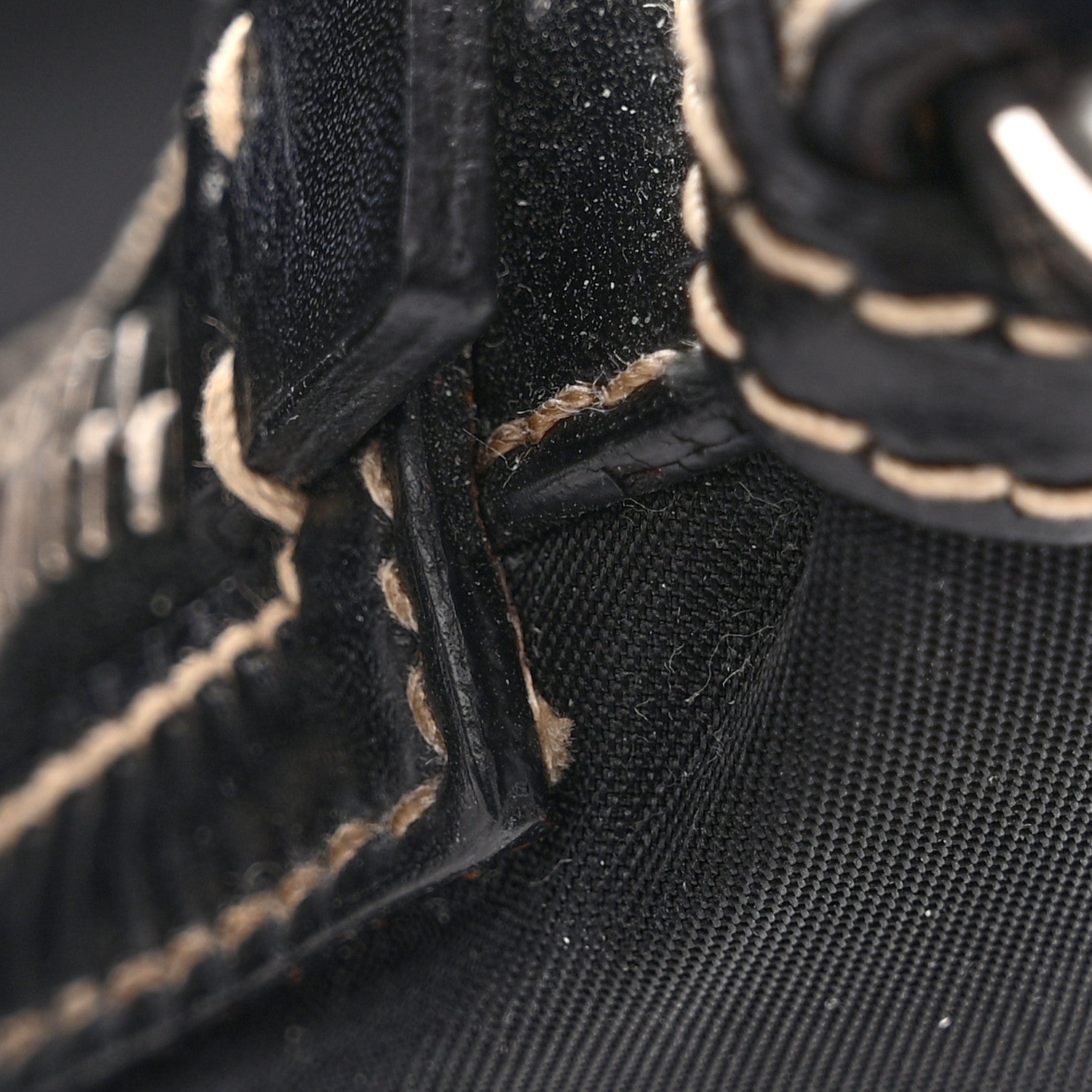 Prada Tessuto Nylon Saffiano Hobo Black 10 of 12