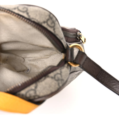 Gucci GG Supreme Monogram Mini Neo Vintage Double Zip Messenger Bag Beige New Acero Crop 5 of 10