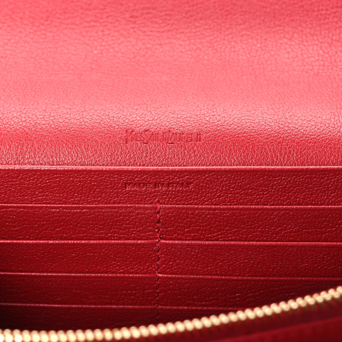 Calfskin Belle de Jour Chain Clutch Rouge Orient