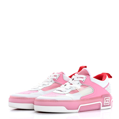 Christian Louboutin Calfskin Spike Astroloubi Donna Low Top Sneakers 38 White Calipso 4 of 9