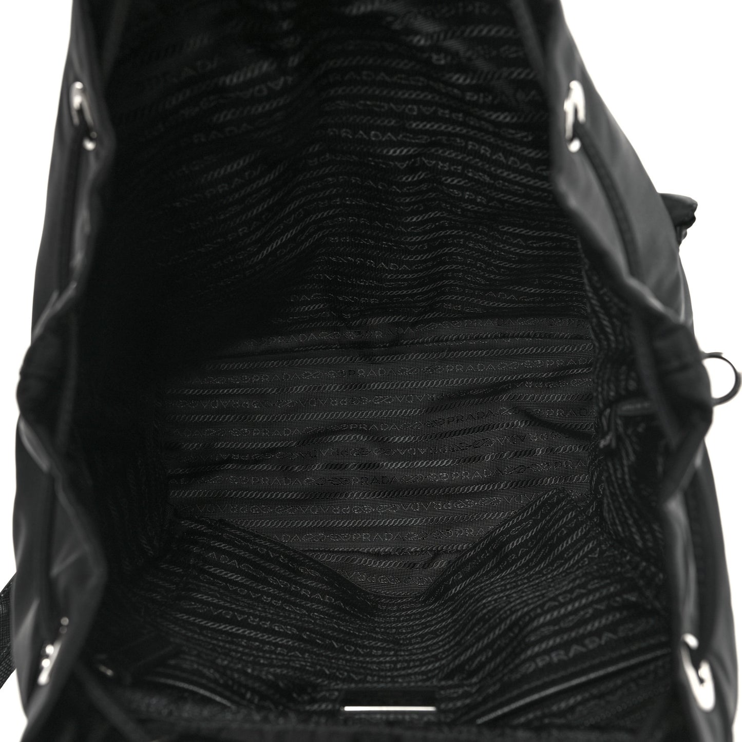 Re-Nylon Saffiano Medium Backpack Black