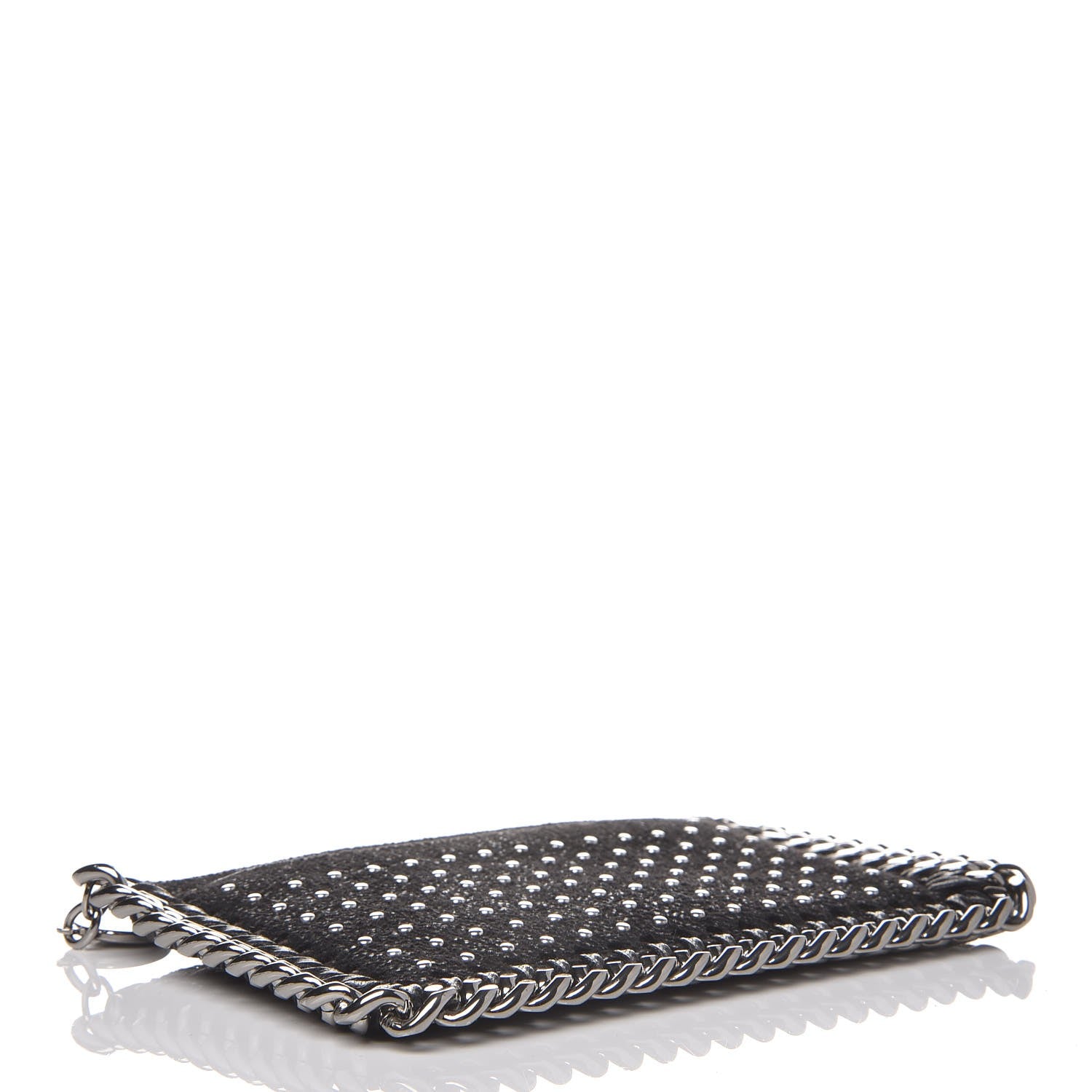 Stella McCartney Shaggy Deer Studded Falabella Card Case Black 4 of 7