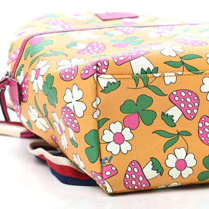 Gucci Canvas Childrens Flower Mushroom Print Backpack 7 of 8