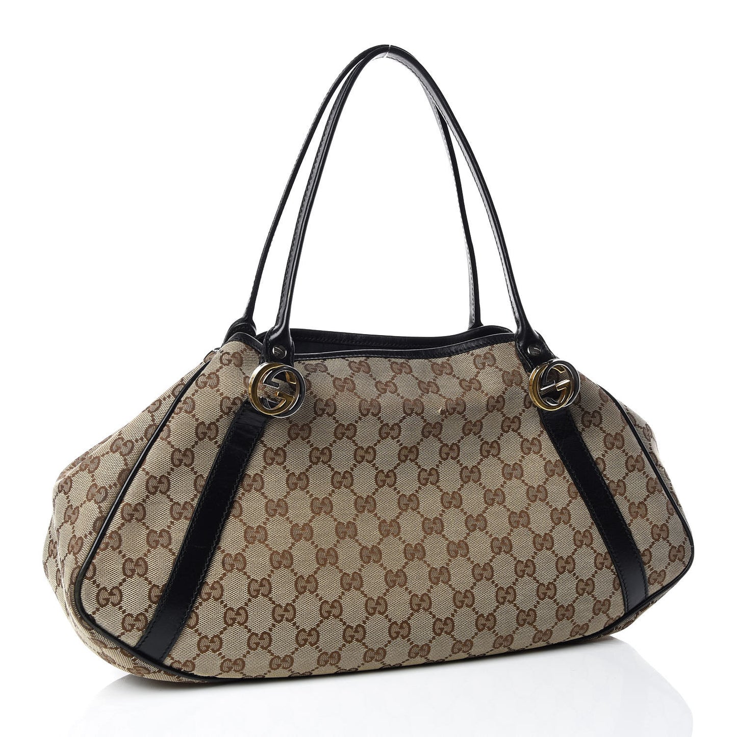 Monogram Medium GG Twins Tote Brown