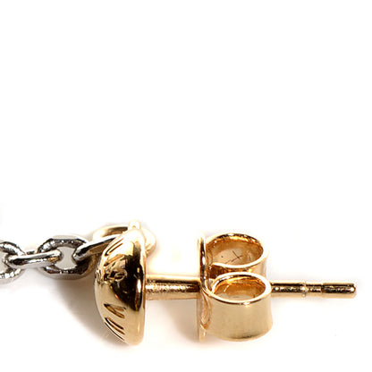 Louis Vuitton Logomania Earrings Gold 5 of 6