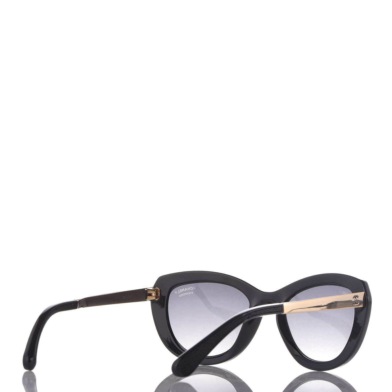 Chanel Stingray CC Polarized Sunglasses 6046-Q Black 4 of 8