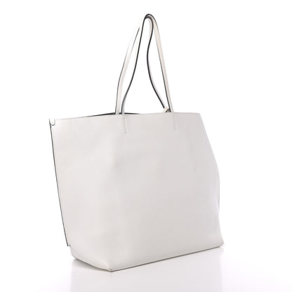 Christian Dior Calfskin Perforated Cannage Dioriva Tote White 3 of 13